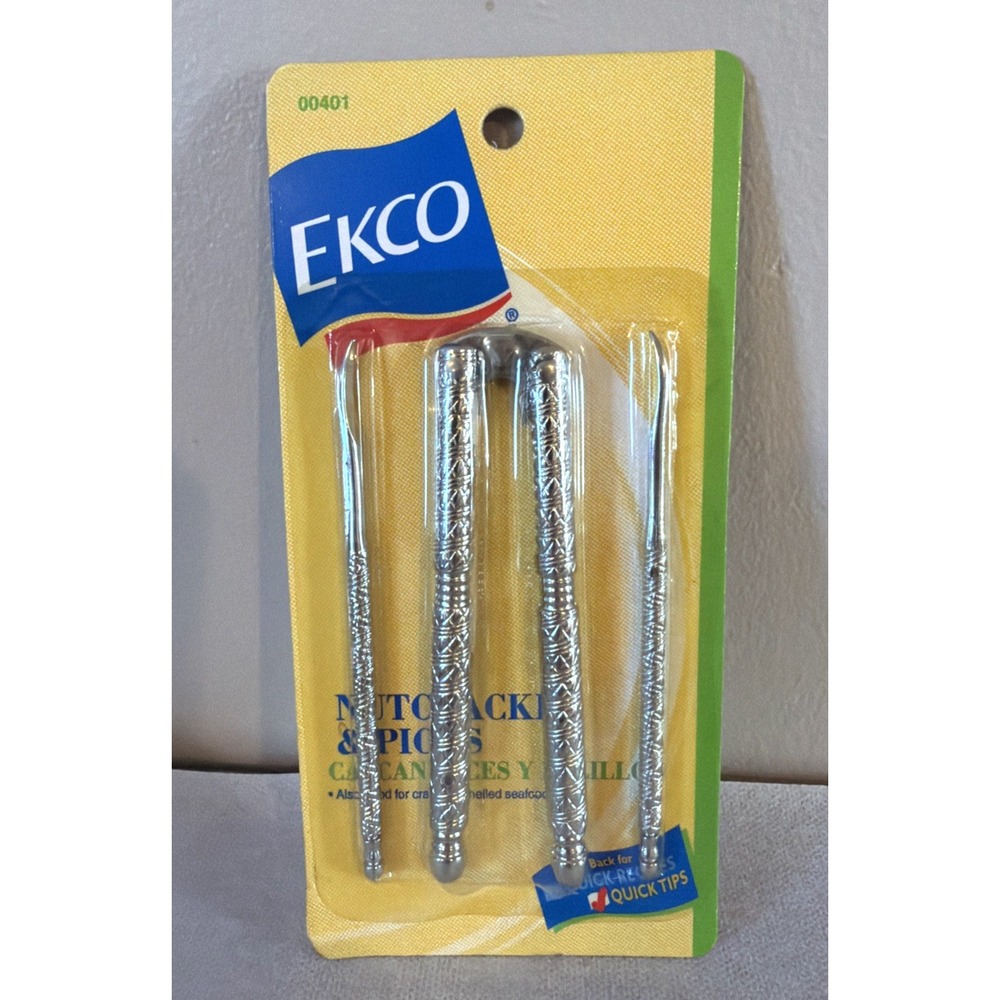 Sealed Vintage EKCO Nutcracker & Picks - Perfect for Shelled Seafood & Nuts -NOS